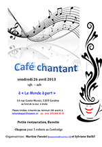 «Café chantant » organisé par Martine Pansiot avec au piano Sylviane Baillif-Beux